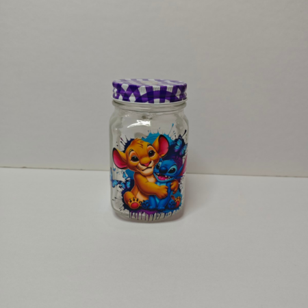 Γυάλινο ποτήρι Stitch & Simba